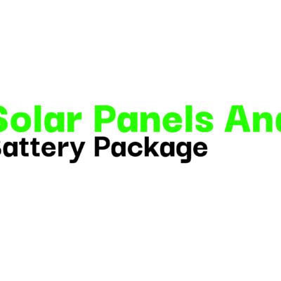Solar Panels And Battery Package